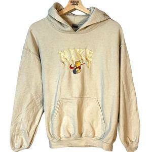 Winnie The Pooh Athletic Sweatshirt Hoodie Nike Logo Size Medium